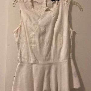 What sleeveless peplum top